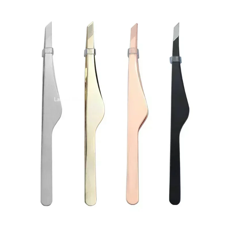 Beauty Flower Makeup - Eyebrow Tweezers Slant Stainless Steel Hair