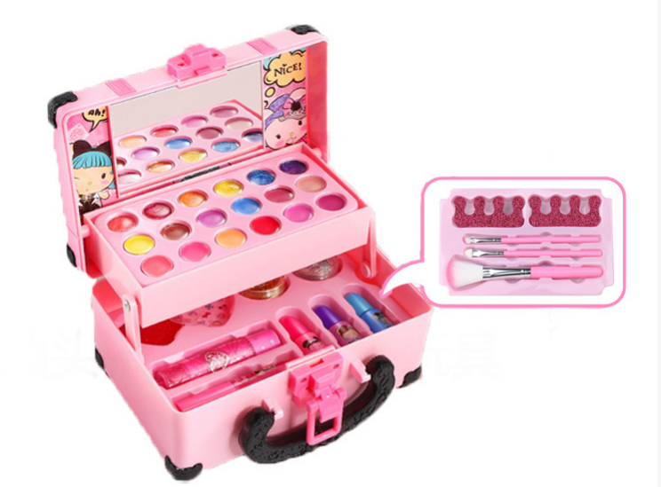 Beauty Makeup Tool Collection - Girls Pretend Play Makeup Toy Set,