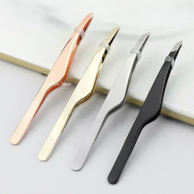 Eyebrow Tweezers Slant Stainle - Beauty Flower Makeup review and price