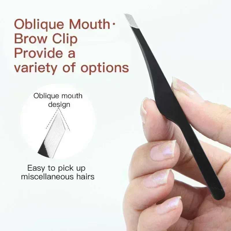 Eyebrow Tweezers Slant Stainle - Beauty Flower Makeup review and price