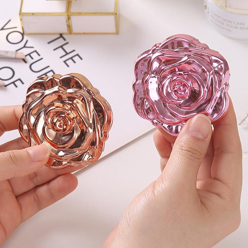 Portable Mini Mirror Retro Ros - Beauty Flower Makeup review and price