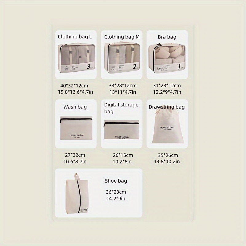 7pcs Popular Travel Storage Se - Beauty Makeup Tool Collection review and price