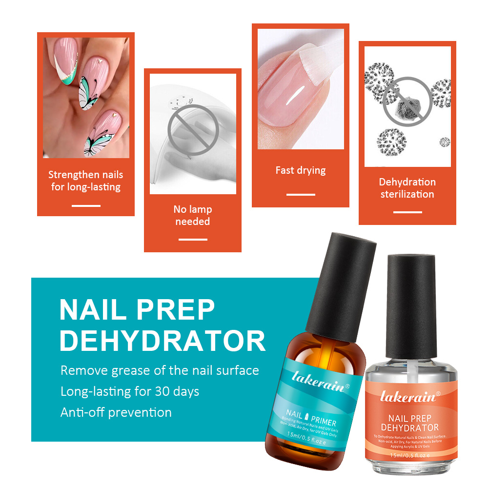 Nail Primer Set Fast Dry Prep  - Nail Dehydrator Primer review and price