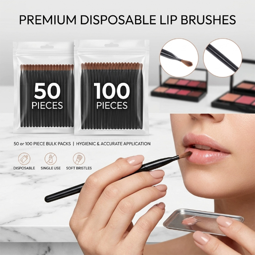 50/100pcs Disposable Lip Brush - Beauty Makeup Kit review and price
