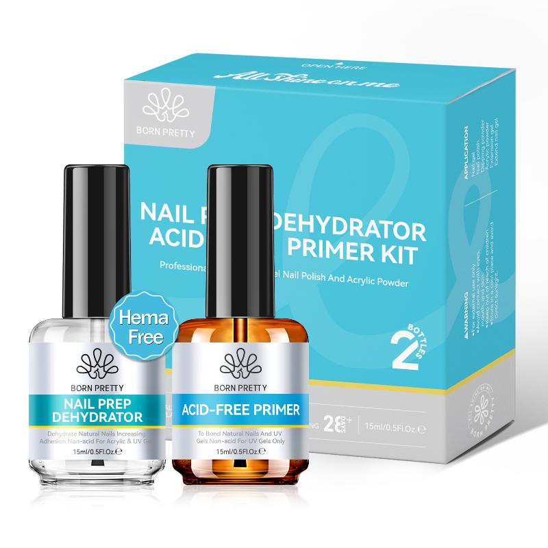 2Pcs No Need LED Lamp To Dry L - Nail Dehydrator Primer review and price