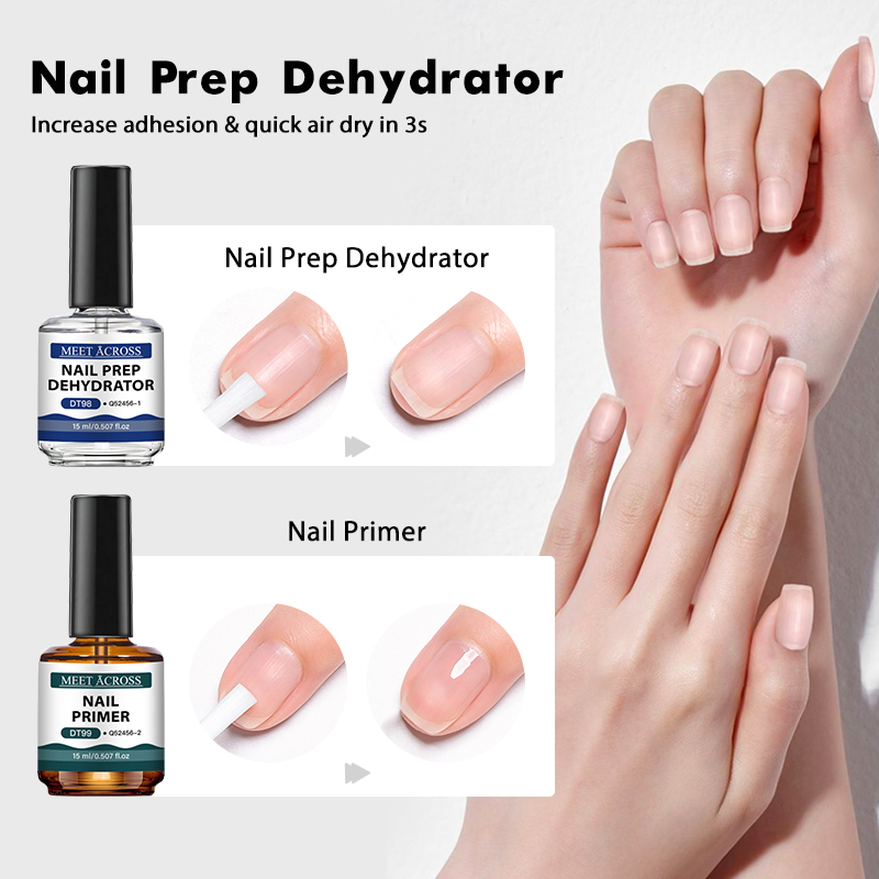 2PCS 15ml Nail Primer Nail Pre - Nail Dehydrator Primer review and price