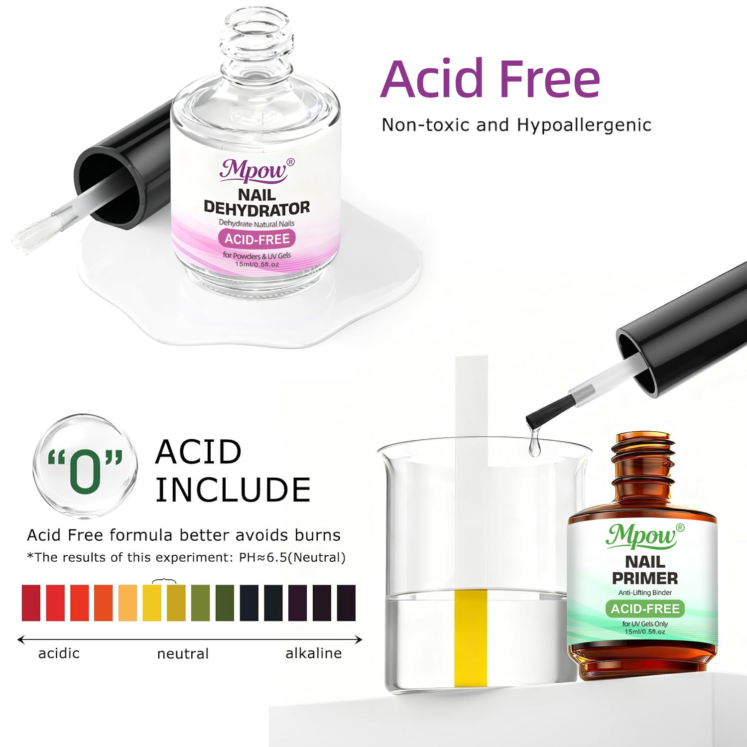 Mpow 1/2pcs 15ml Nail Dehydrat - Nail Dehydrator Primer review and price
