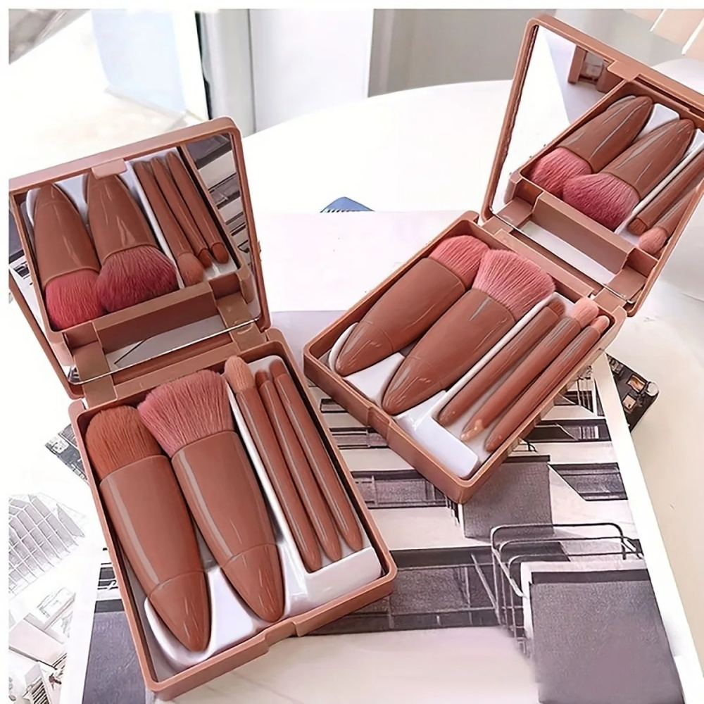 5Pcs Portable Cosmetic Brush S - Beauty Makeup Tool Collection review and price