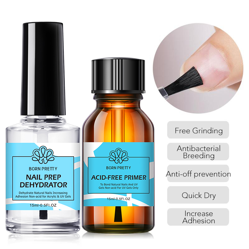 BORN PRETTY 2pc 15ml Nail Prim - Nail Dehydrator Primer review and price
