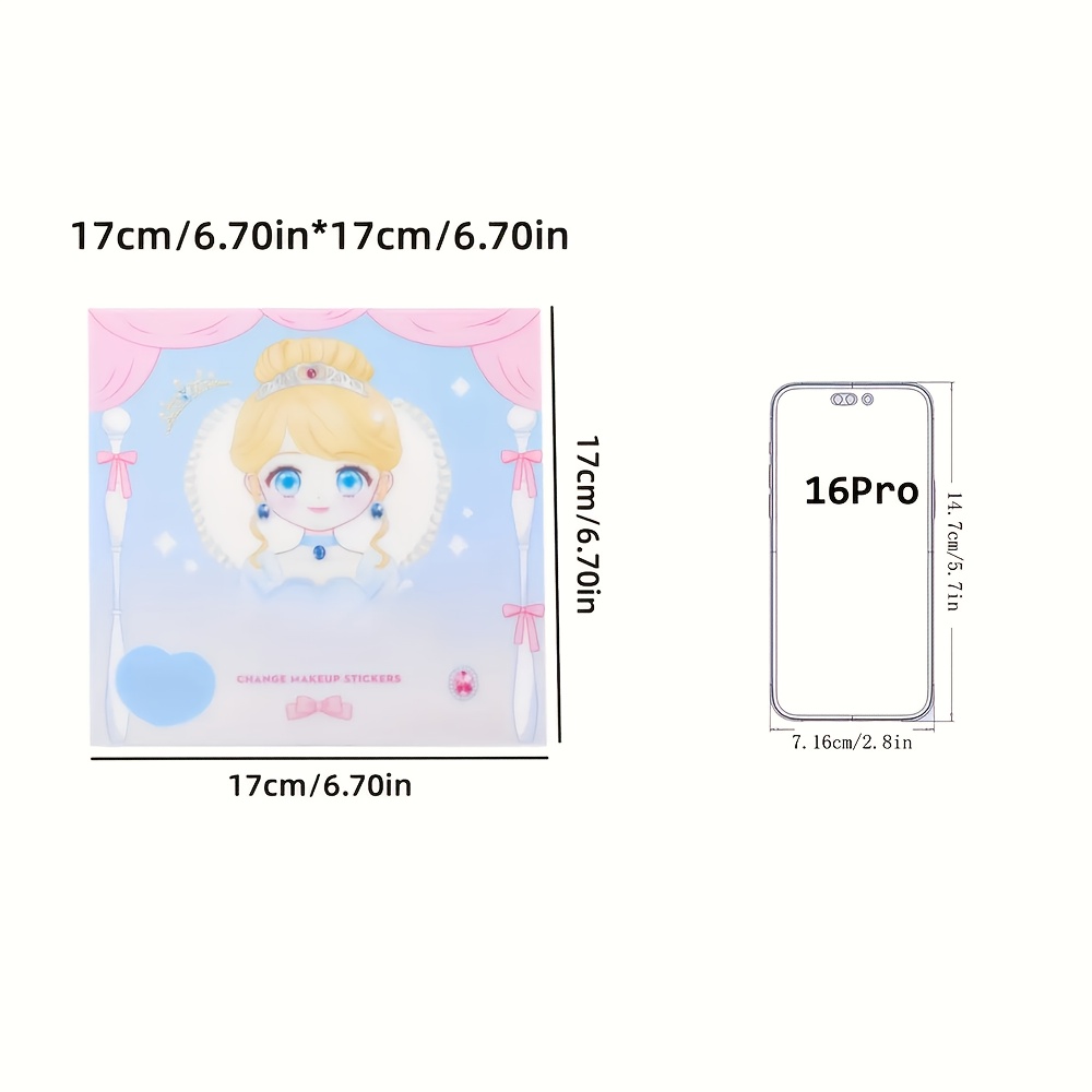 Princess Makeup Stickers, DIY  - Beauty Makeup Game review and price