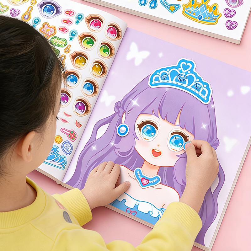Princess Makeup Stickers, DIY  - Beauty Makeup Game review and price