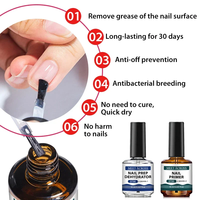 2pcs 15ml Nail Primer & Nail P - Nail Dehydrator Primer review and price