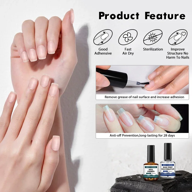 2pcs 15ml Nail Primer & Nail P - Nail Dehydrator Primer review and price