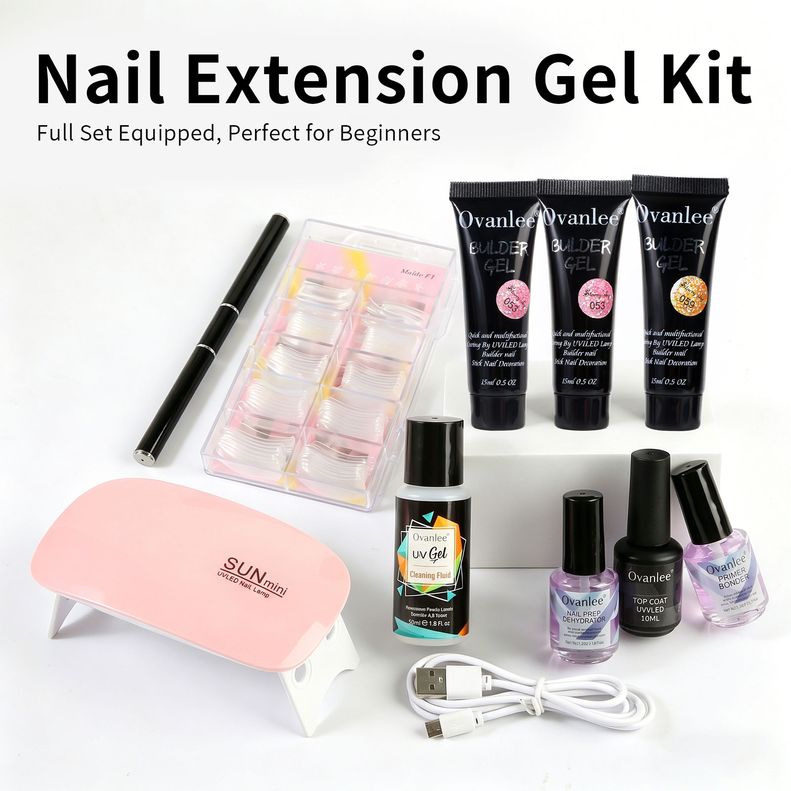 Ovanlee 3-Tube Nail Extension  - Nail Dehydrator Primer review and price