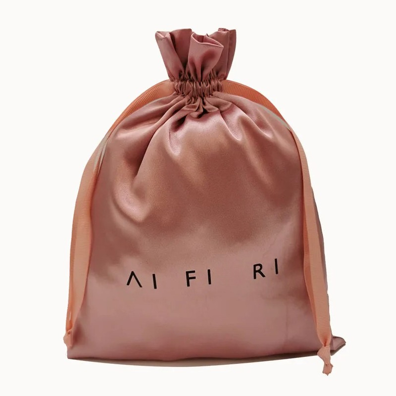 Custom Logo Satin Drawstring B - Beauty Flower Makeup review and price