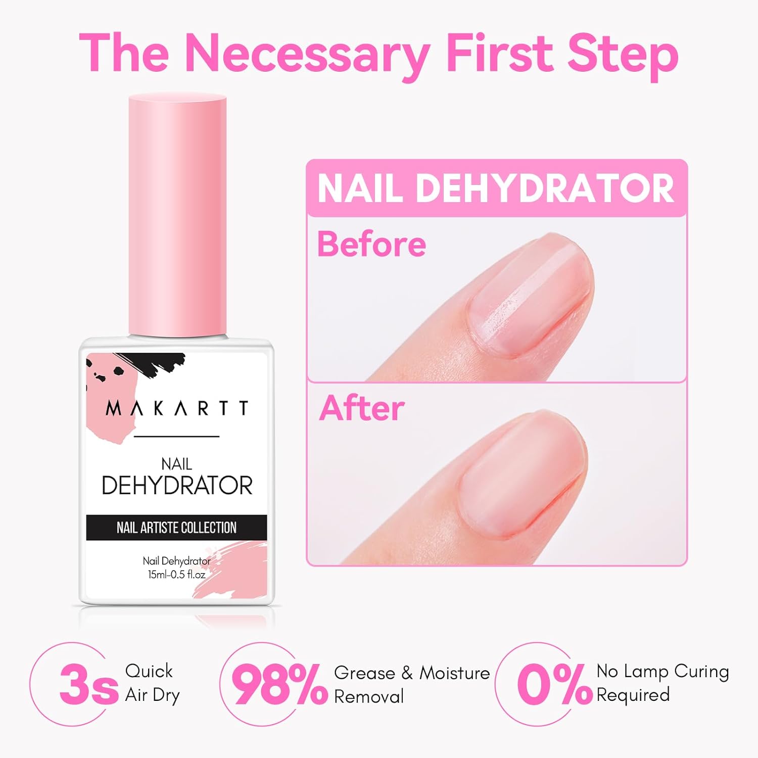 2Pcs Acid Free Natural Nail Pr - Nail Dehydrator Primer review and price